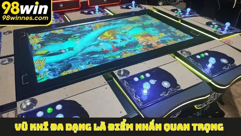 Vũ khí đa dạng là điểm nhấn quan trọng